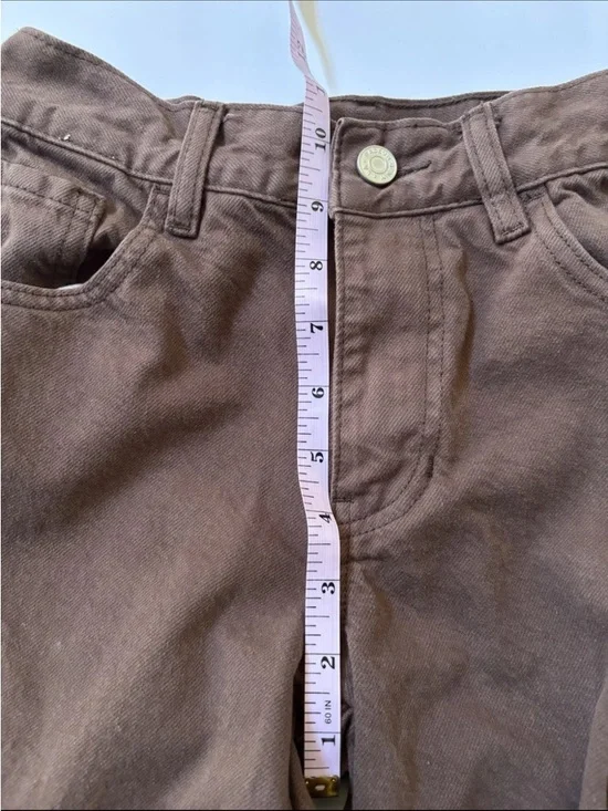 PacSun Brown Cargo Pants Women’s 23 Low Rise Baggy Wide Leg Y2K Streetwear - Picture 9 of 11